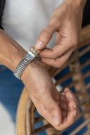 Wound Up Men’s Silver Bracelet Parman