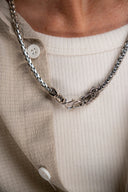Wrymfang Men's Silver Chain