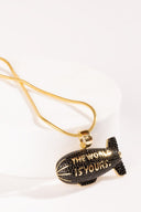 World is Yours Silver Pendant