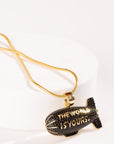 World is Yours Silver Pendant