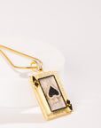 Ace of Spades Silver Pendant