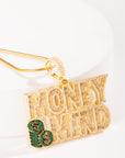 Money on My Mind Silver Pendant