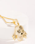 Stacked Skull Silver Pendant