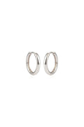 Eterna Minimal Silver Hoops