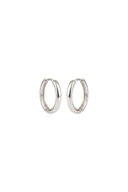 Eterna Minimal Silver Hoops